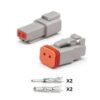 Conector Deutsch 2 Pines Macho y Hembra