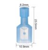 Conector Faston Pala Aislado Azul Macho AWG 16-14 1,5 - 2,5mm