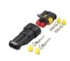 Conector Negro Impermeable 2 pin Macho y Hembra