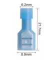 Conector Faston Pala Aislado Azul Hembra AWG 16-14 1,5 - 2,5mm