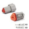 Conector Deutsch 3 Pines Macho y Hembra