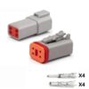 Conector Deutsch 4 Pines Macho y Hembra