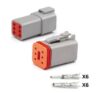 Conector Deutsch 6 Pines Macho y Hembra