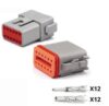 Conector Deutsch 12 Pines Hembra y Macho